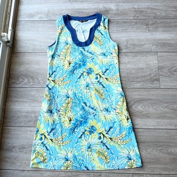 Simon Chang Sleeveless Tunic Jersey Dress - Picture 5 of 14